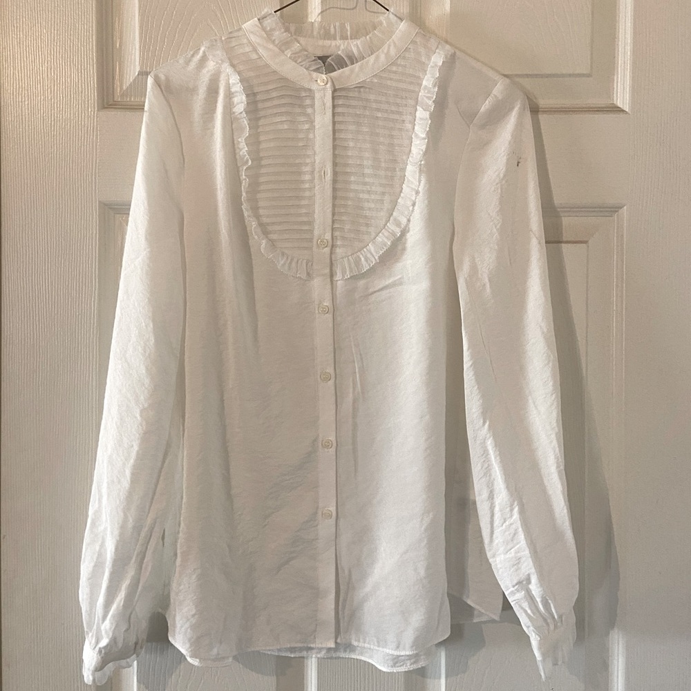 White H&M Button Down blouse